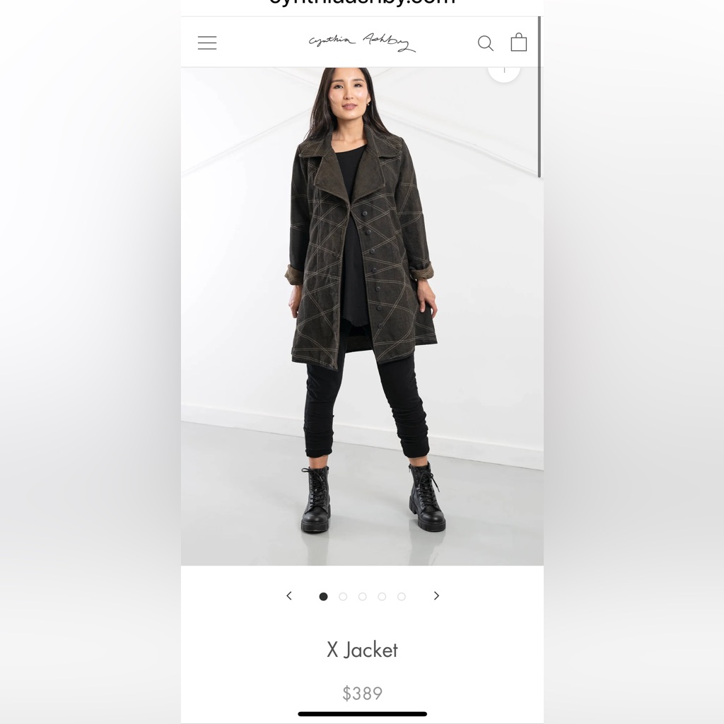 Cynthia Ashby X Jacket Large